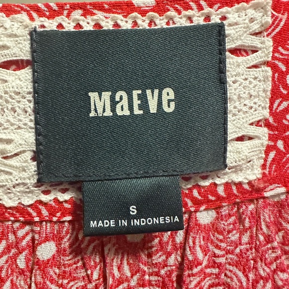 Anthropologie Maeve Monaco Red and White Dress - Picture 6 of 8